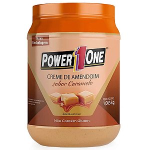 Power One Creme De Amendoim 1kg Caramelo