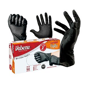 Vabene Luvas Viniflex Preta C/100