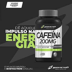 Bodyaction Cafeina 200mg 30 Capsulas