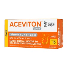 Aceviton Vit C+Vit D+Zinco Laranja C/10