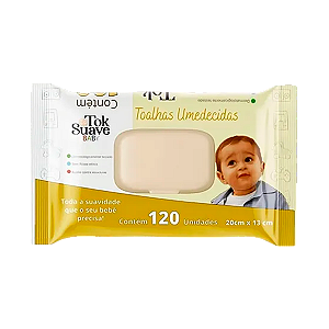Tok Suave Baby Toalha Umedecida C/120