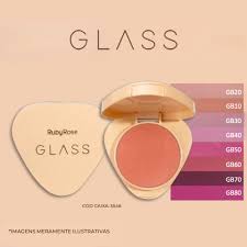Ruby Rose Glass Blush Compacto