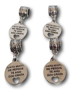 Medalha Ho'Oponopono Com Canequinha Abs 4 Unidades Ref. 1114