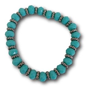 Pulseira Feminina Cristal Tcheco Facetado Ref. 1349