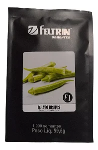 Sementes de Quiabo Híbrido Brutus F1 com 1.000 Sementes