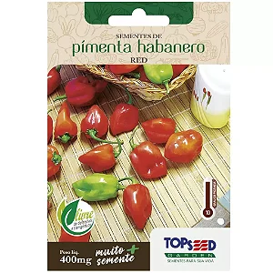 SEMENTES DE PIMENTA HABANERO (RED) TopSeed Garden Unico