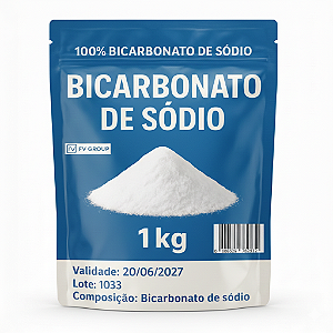 Bicarbonato De Sódio 100% PURO extra fino - 1kg