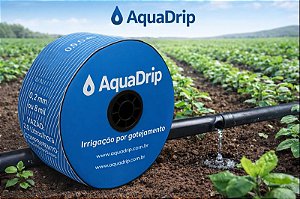 Tubo gotejador Aquadrip Mangueira Irrigação Gotejamento - 1.000 metros