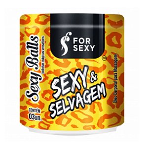 BOLINHA FUNCIONAL SEXY SELVAGEM 03 UNIDADES