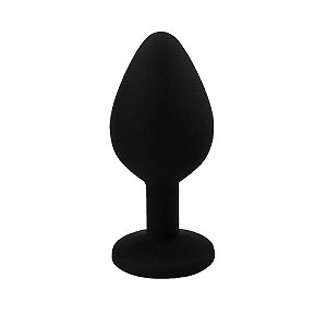 Plug Anal Aveludado Preto Tamanho M
