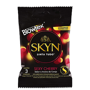 Preservativo Masculino Skyn Sexy Cherry Linha sem Látex