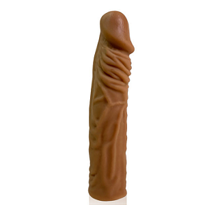 Capa Peniana de 18,5 cm extensão de 5 Cm Cyber Skin