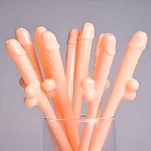 Canudos Divertidos Mini Pênis