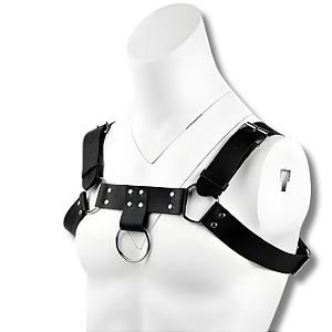 Harness Masculino com Detalhes em Argolas