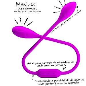 Medusa Vibrador Feito para Casal de Garotas