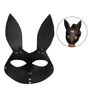 Mascara Fechada de Coelho de Couro
