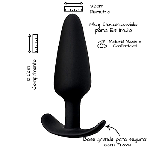 Plug Anal Conico em Silicone
