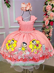 Vestido Infantil Temáticos da Gigi Magali Rosa