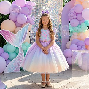 Vestido Infantil Bella Child Sereia