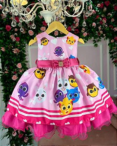 Vestido Infantil Temáticos Luxo Bolofofos - Bolo Fofos