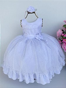 Vestido Infantil Temáticos Luxinho Branco