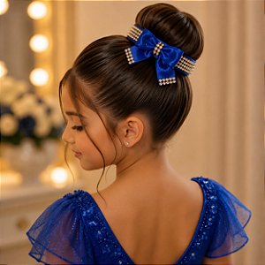 Porta Coque Belli Azul Royal Laço Strass