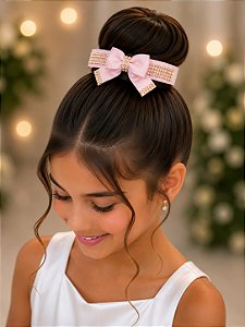 Porta Coque Belli Rosa Bebe Laço Strass