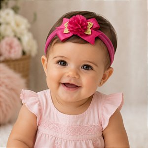Faixa Belli Florzinha Pink