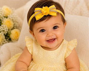 Faixa Belli Amarelo Laço