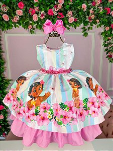 Vestido Temático Moana Bebê E 2-3 anos - PopKids Store Moda Infantil