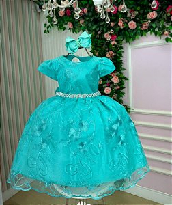 Vestido Marie Realeza Verde Tiffany
