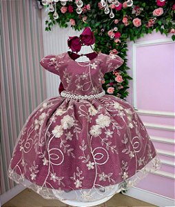 Vestido Marie Realeza Marsala