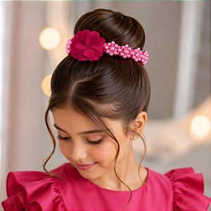 Porta Coque Belli Flor Perolas Pink
