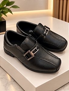 Sapato Social D Milan Preto Fosco