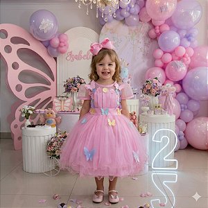 Vestido Marie Rosa Jardim Encantado Flores Modelo 2