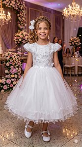 Vestido Marie Jardim Encantado Mel Branco