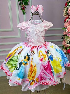 Vestido Infantil Lig Lig Princesas Modelo 3