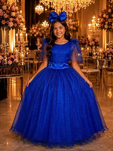 Vestido Marie Longo Mel Azul Royal