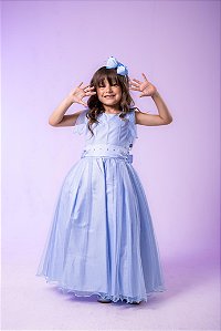 Vestido Marie Longo Mel Azul Bebe