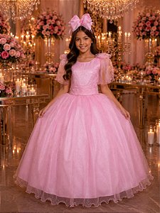 Vestido Marie Longo Mel Rosa Bebe