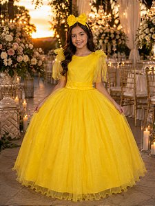 Vestido Marie Longo Mel Amarelo