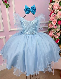 Vestido Bella Child Lorena Azul Bebe