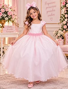 Vestido Giovanella/Giovanela Longo Valentina Rosa Bebe