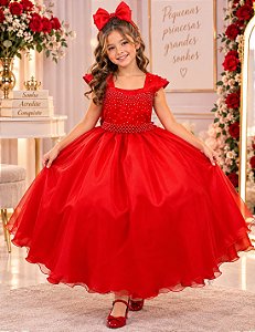 Vestido Giovanella/Giovanela Longo Valentina Vermelho