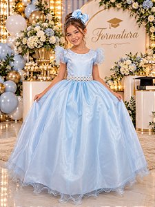 Vestido Marie Longo Amanda Azul Bebe