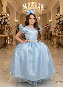 Vestido Marie Longo Amanda Azul Bebe
