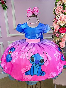 Vestido Infantil Temáticos da Gigi Lilo e Stitch