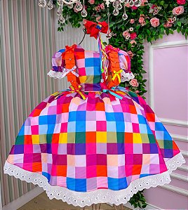Vestido Marie Junino Arraia do Sertão Luxo