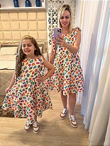 Vestido Blogueirinha Mãe e Filha Nina Off