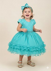 Vestido Vila Lele Alana Verde Tiffany